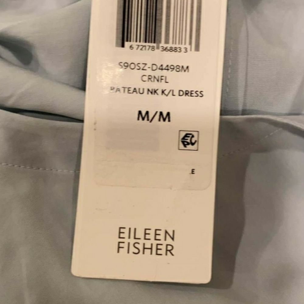 Eileen Fisher T-Shirth  Dress in Cornflowers - Picture 2 of 11